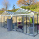 Serre 4 CHAPELLES - Aluminium naturel