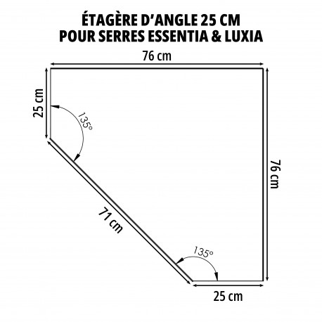 Étagère d'angle